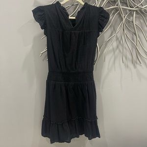 Loft black cotton dress
